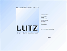 Tablet Screenshot of lutz-kg.de